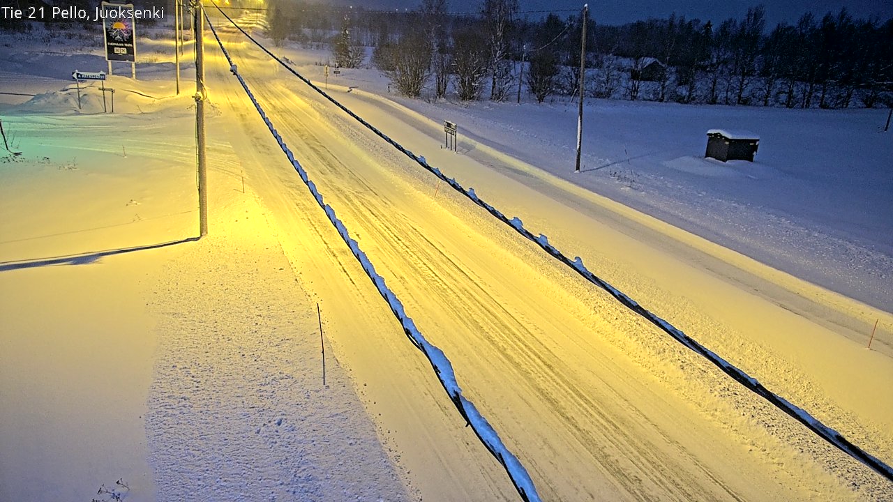 Kelikamerat Kuva Tie 21 Pello Juoksenki, Pello, Lappi