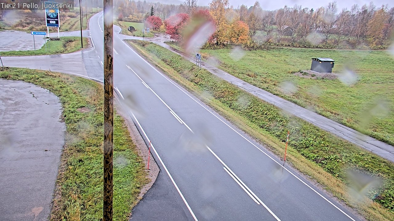 Weather Camera Image Road 21 Pello Juoksenki, Pello, Lappi