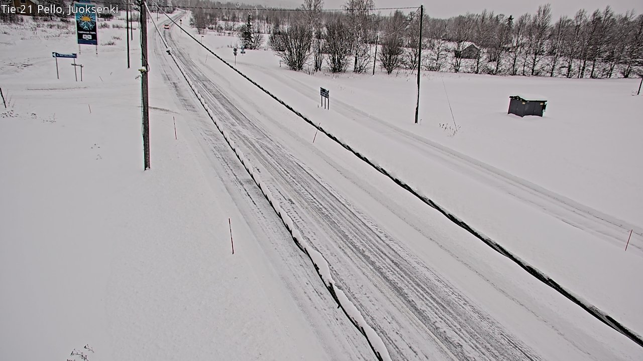 Kelikamerat Kuva Tie 21 Pello Juoksenki, Pello, Lappi