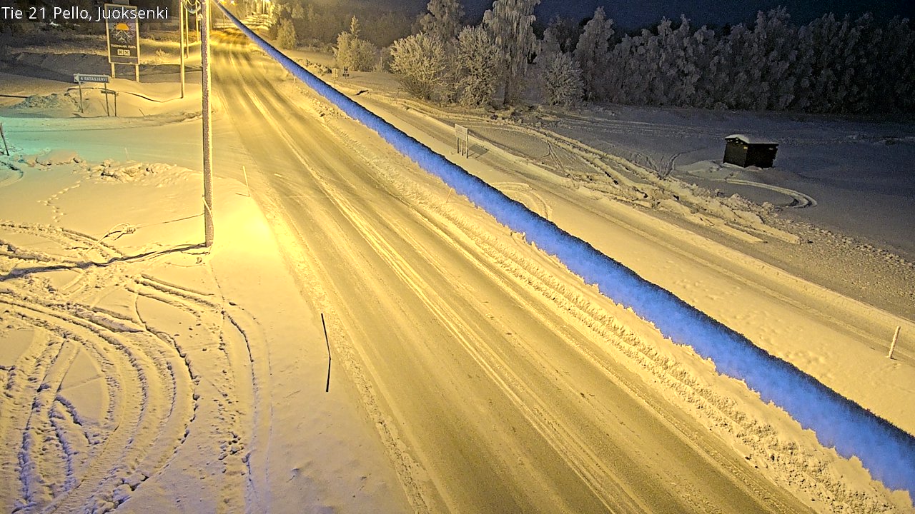 Kelikamerat Kuva Tie 21 Pello Juoksenki, Pello, Lappi