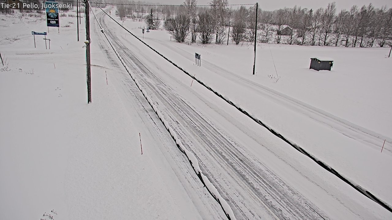 Kelikamerat Kuva Tie 21 Pello Juoksenki, Pello, Lappi