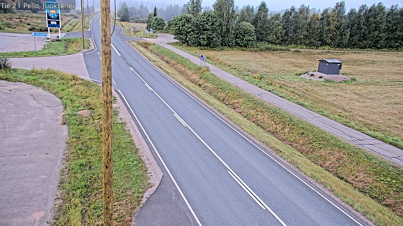 Weather Camera Image Road 21 Pello Juoksenki, Pello, Lappi