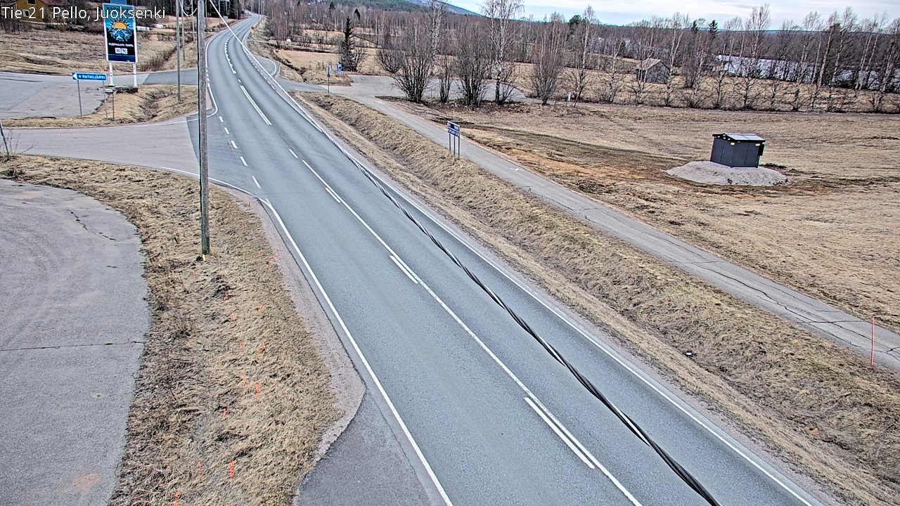 Weather Camera Image Väg 21 Pello Juoksenki, Pello, Lappi
