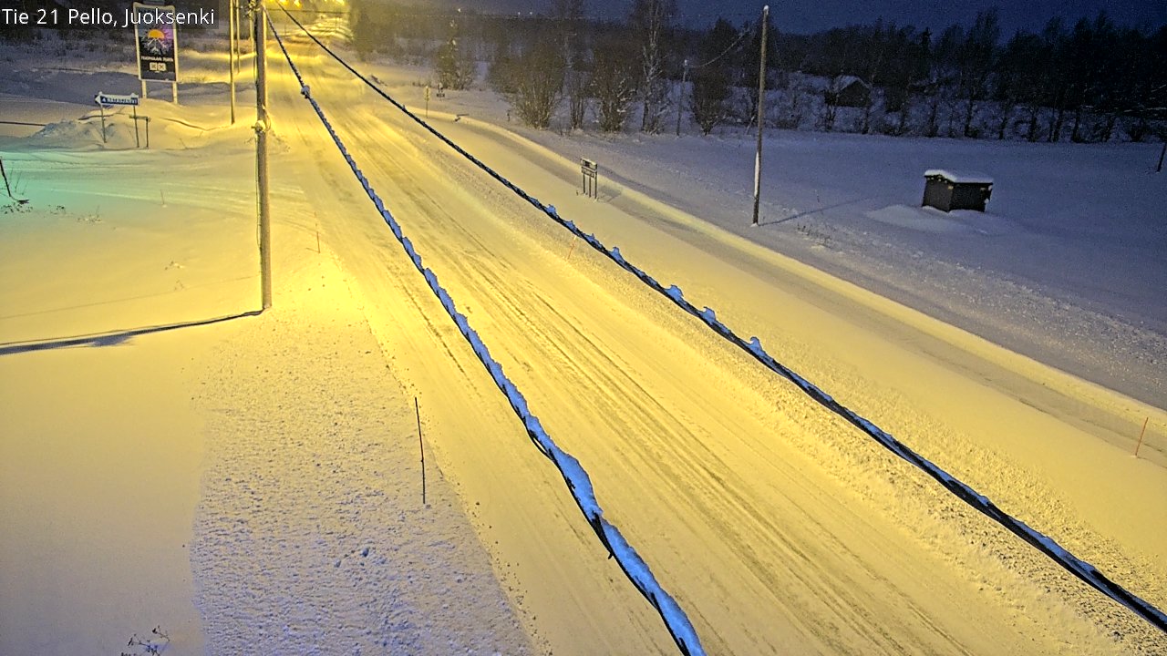 Kelikamerat Kuva Tie 21 Pello Juoksenki, Pello, Lappi