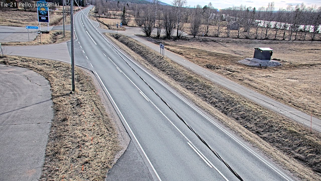 Weather Camera Image Väg 21 Pello Juoksenki, Pello, Lappi