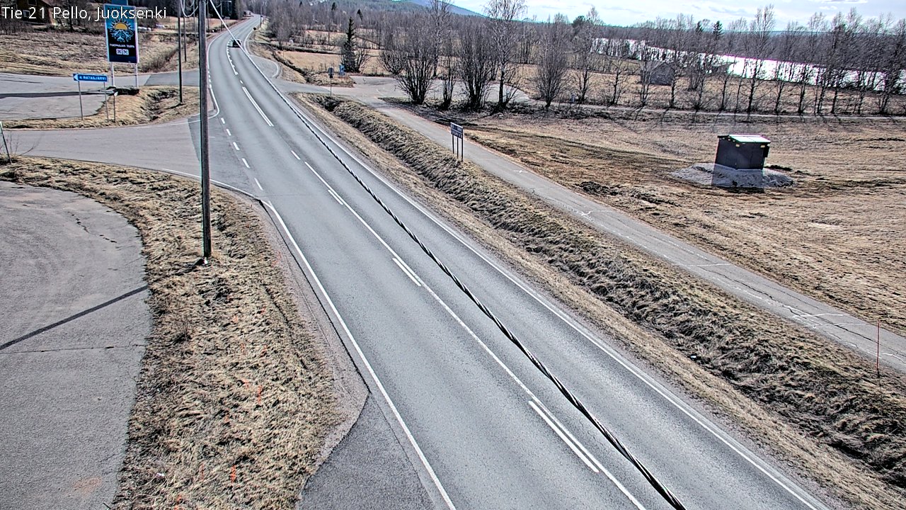 Weather Camera Image Väg 21 Pello Juoksenki, Pello, Lappi