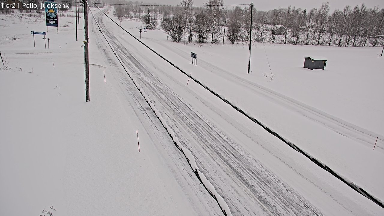 Kelikamerat Kuva Tie 21 Pello Juoksenki, Pello, Lappi