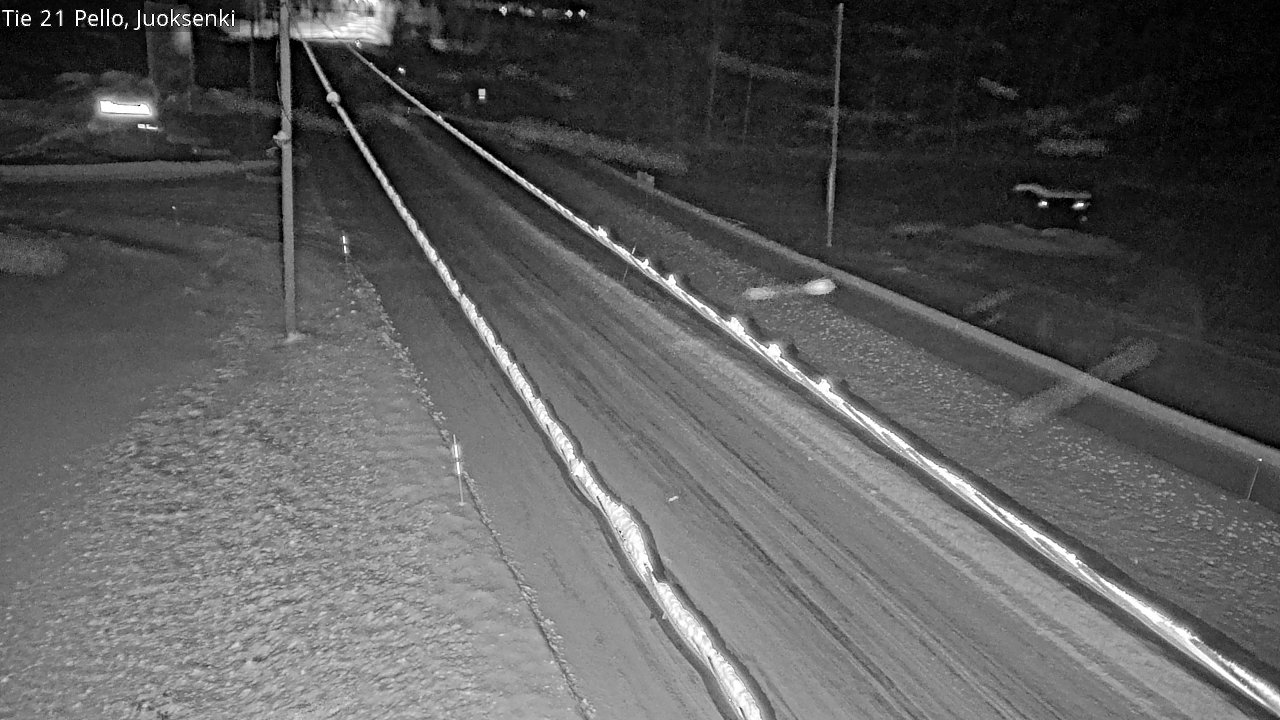 Weather Camera Image Road 21 Pello Juoksenki, Pello, Lappi