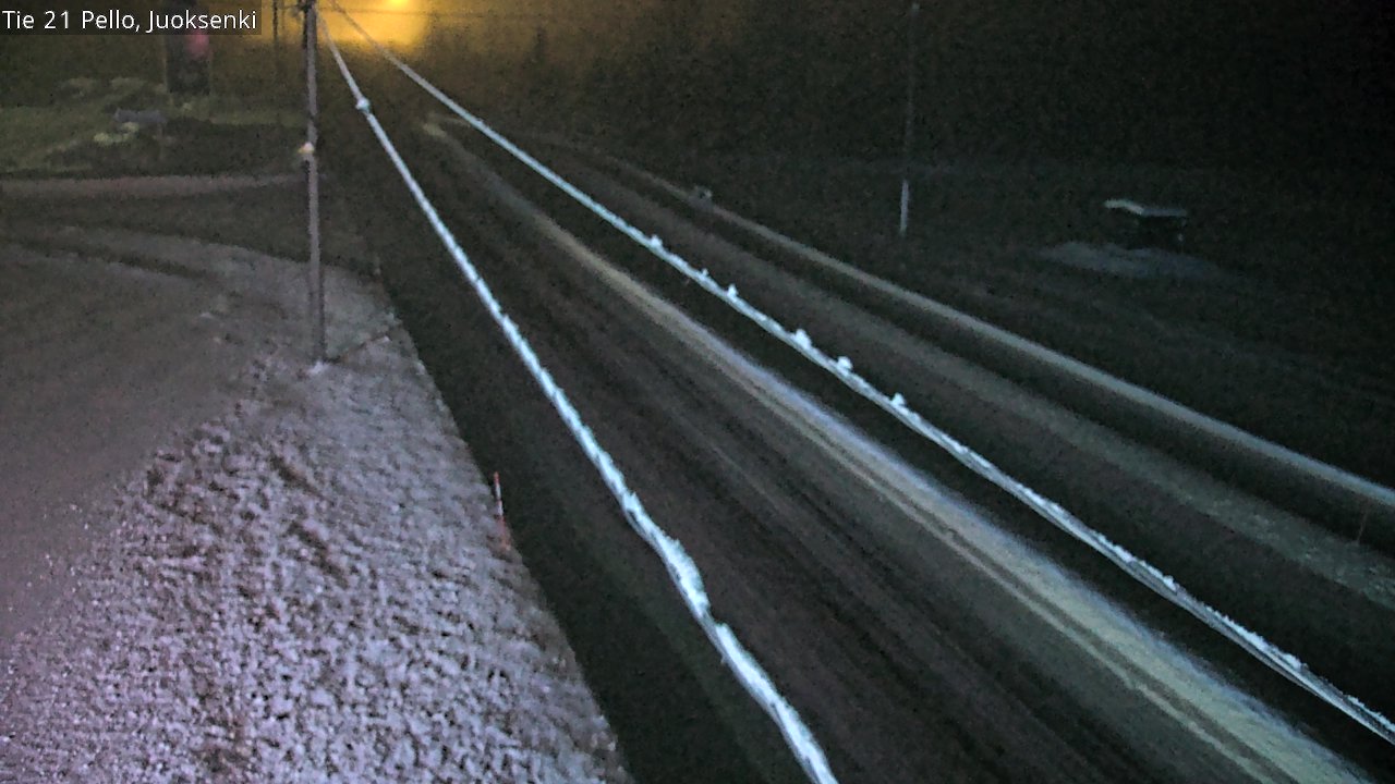 Weather Camera Image Road 21 Pello Juoksenki, Pello, Lappi