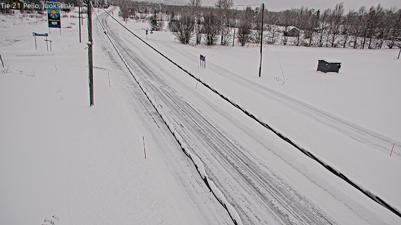 Kelikamerat Kuva Tie 21 Pello Juoksenki, Pello, Lappi