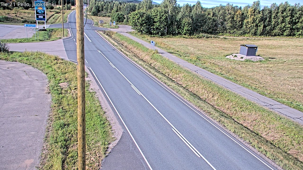 Weather Camera Image Road 21 Pello Juoksenki, Pello, Lappi