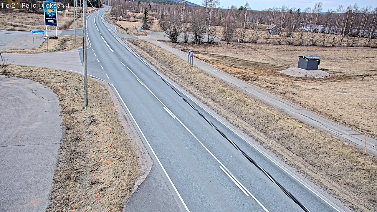 Weather Camera Image Väg 21 Pello Juoksenki, Pello, Lappi
