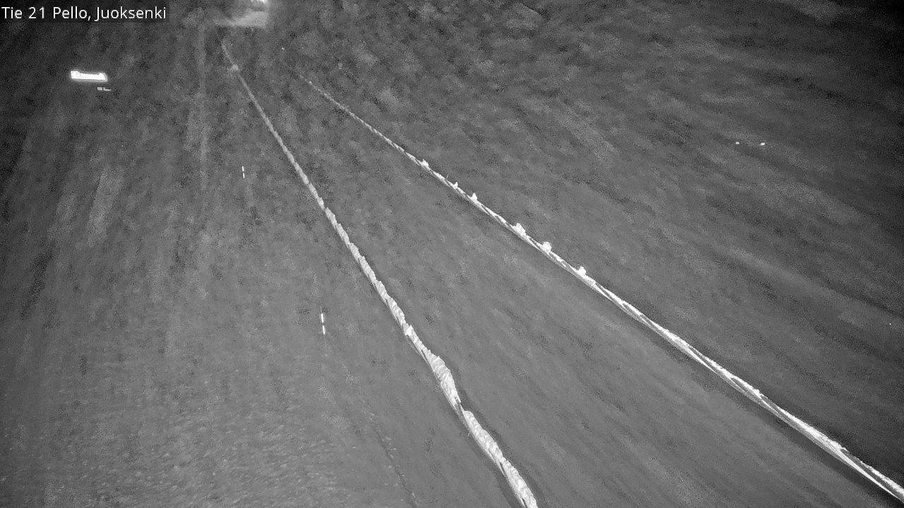 Weather Camera Image Road 21 Pello Juoksenki, Pello, Lappi