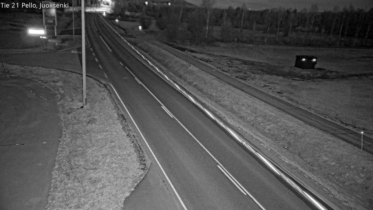Weather Camera Image Väg 21 Pello Juoksenki, Pello, Lappi