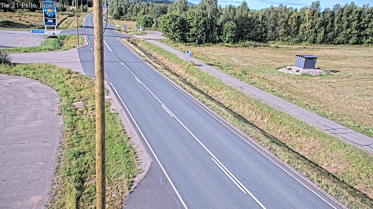 Weather Camera Image Road 21 Pello Juoksenki, Pello, Lappi