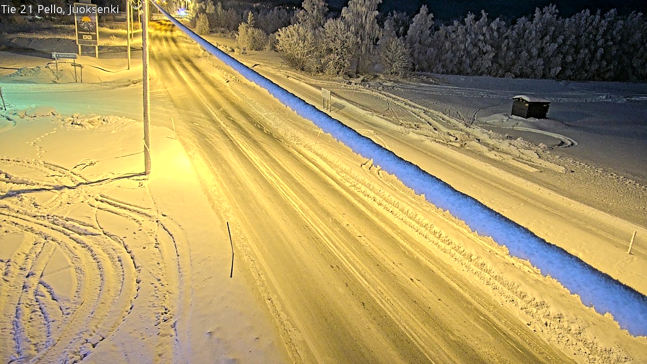Kelikamerat Kuva Tie 21 Pello Juoksenki, Pello, Lappi