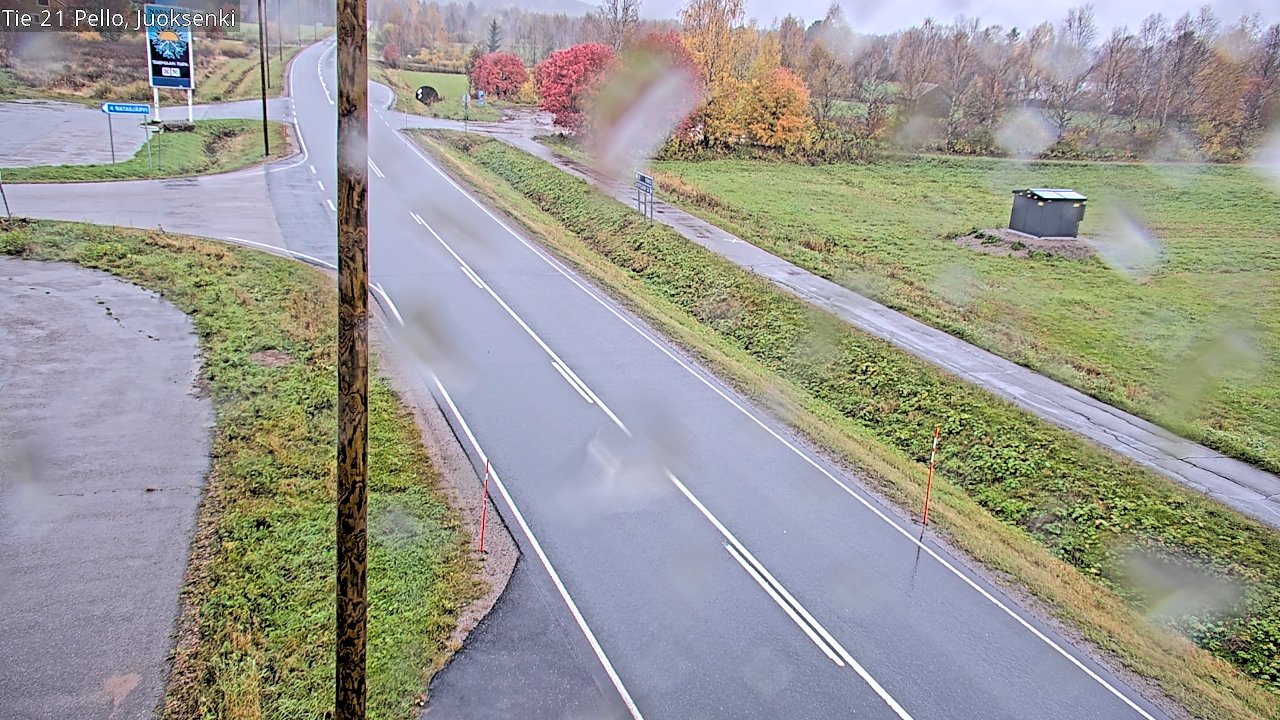 Weather Camera Image Road 21 Pello Juoksenki, Pello, Lappi