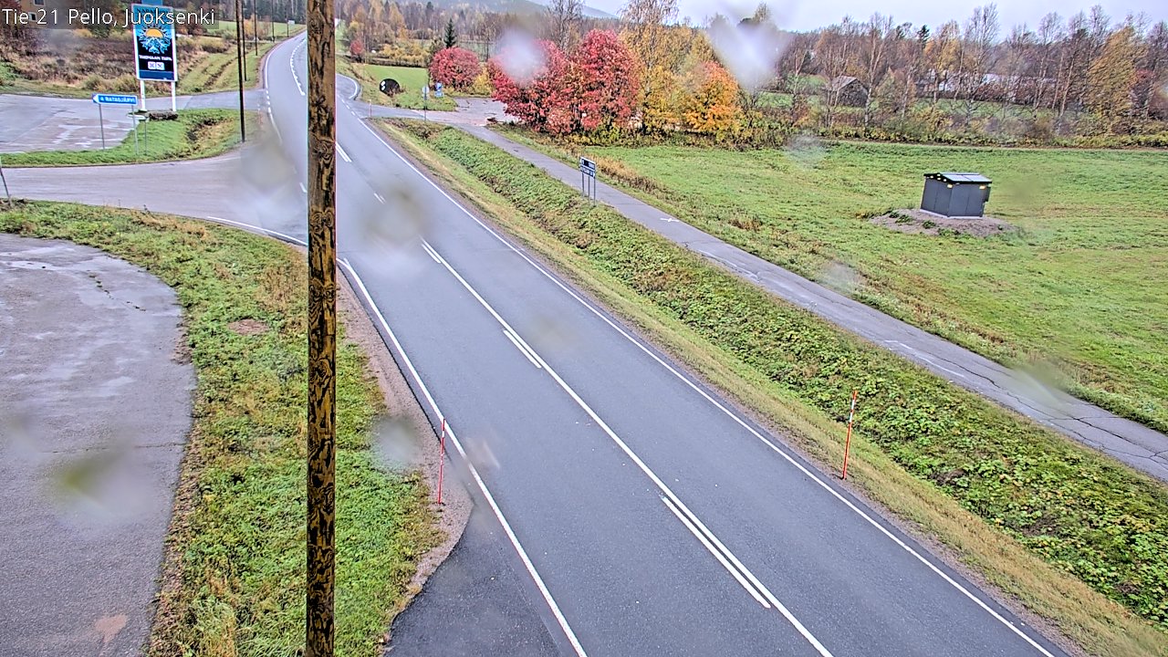 Weather Camera Image Road 21 Pello Juoksenki, Pello, Lappi
