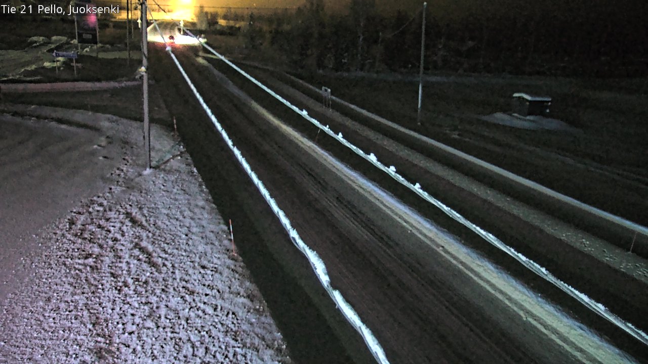 Weather Camera Image Road 21 Pello Juoksenki, Pello, Lappi