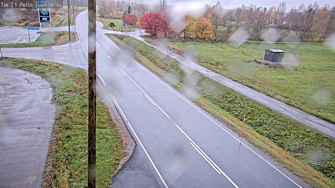 Weather Camera Image Road 21 Pello Juoksenki, Pello, Lappi