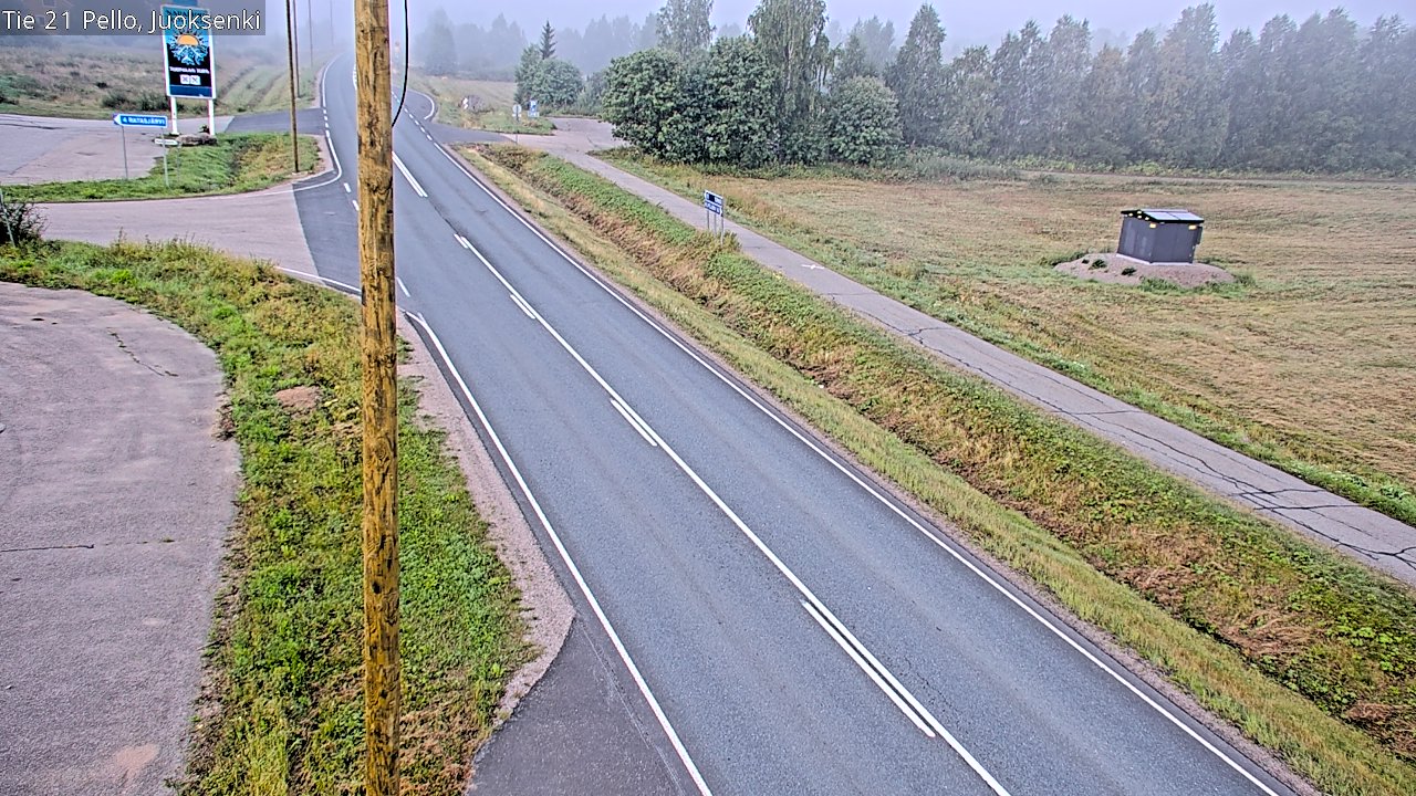 Weather Camera Image Road 21 Pello Juoksenki, Pello, Lappi