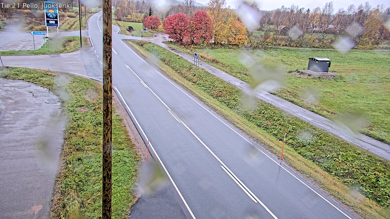 Weather Camera Image Road 21 Pello Juoksenki, Pello, Lappi