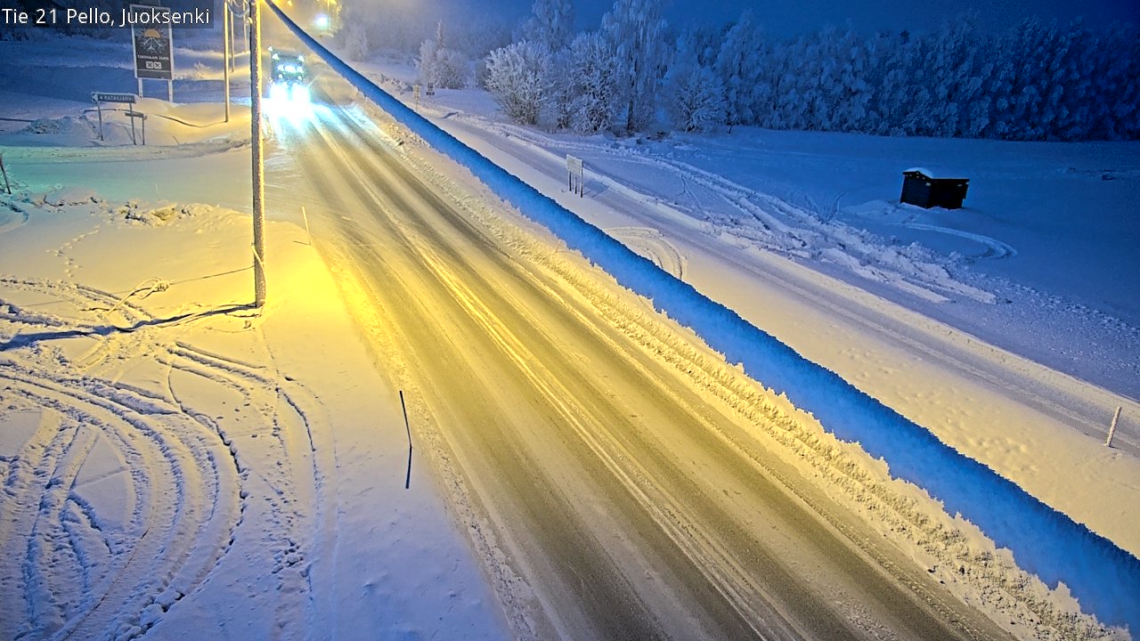 Kelikamerat Kuva Tie 21 Pello Juoksenki, Pello, Lappi