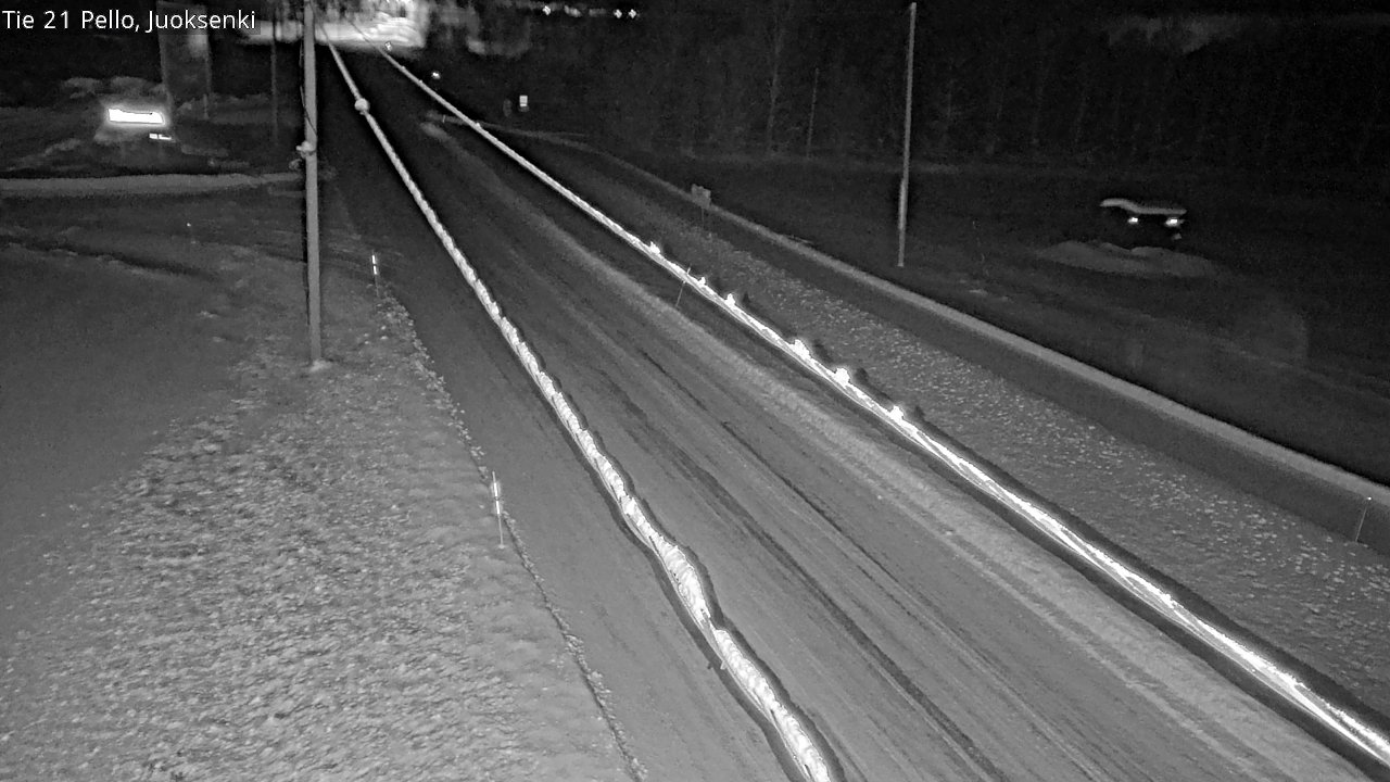 Weather Camera Image Road 21 Pello Juoksenki, Pello, Lappi