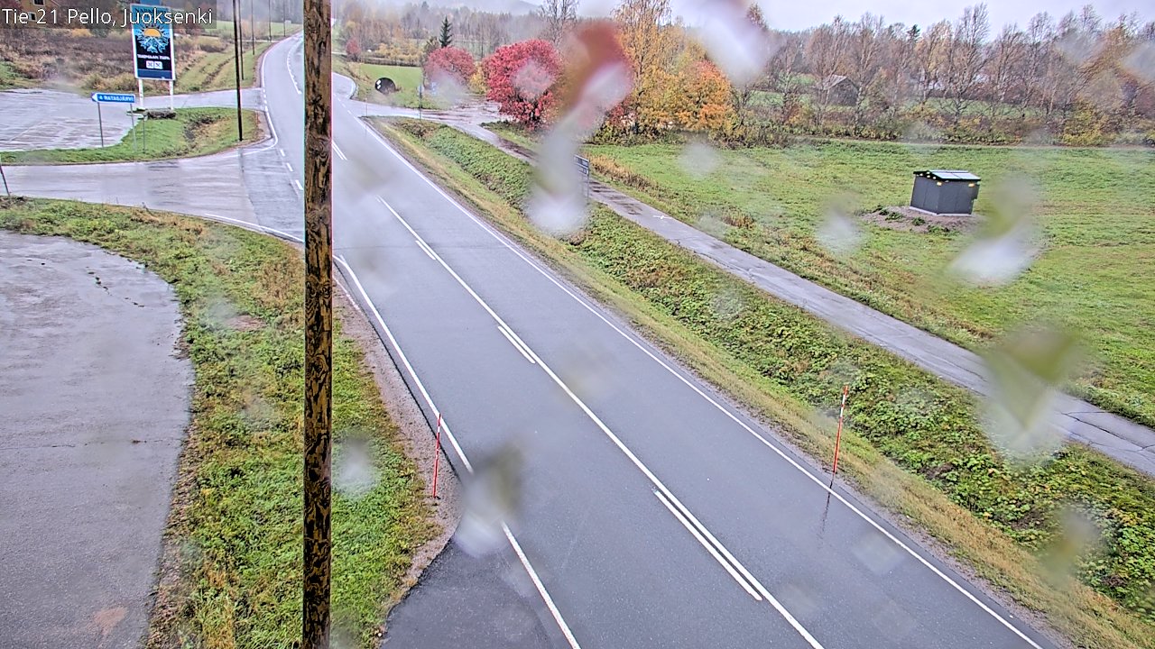 Weather Camera Image Road 21 Pello Juoksenki, Pello, Lappi