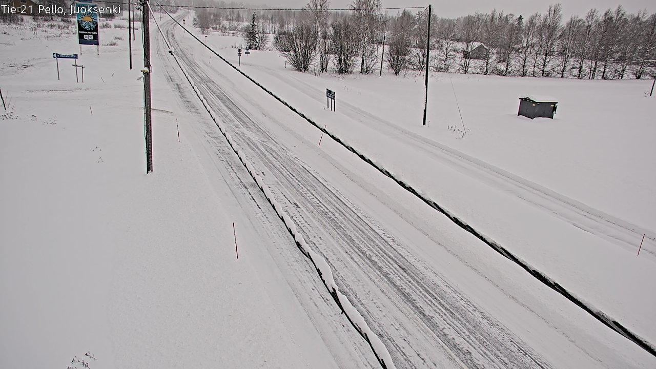 Kelikamerat Kuva Tie 21 Pello Juoksenki, Pello, Lappi