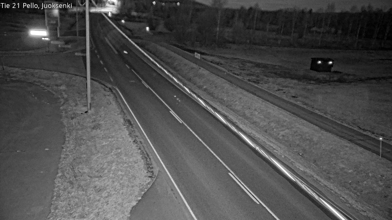 Weather Camera Image Väg 21 Pello Juoksenki, Pello, Lappi