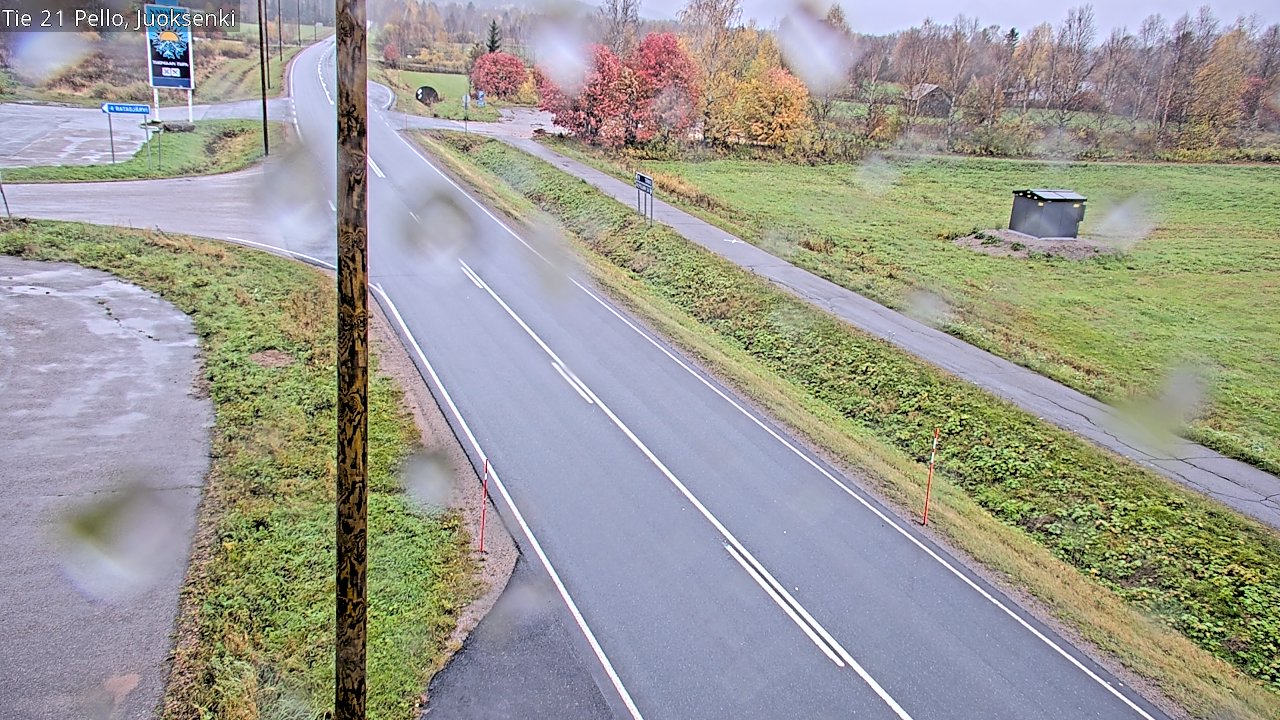 Weather Camera Image Road 21 Pello Juoksenki, Pello, Lappi