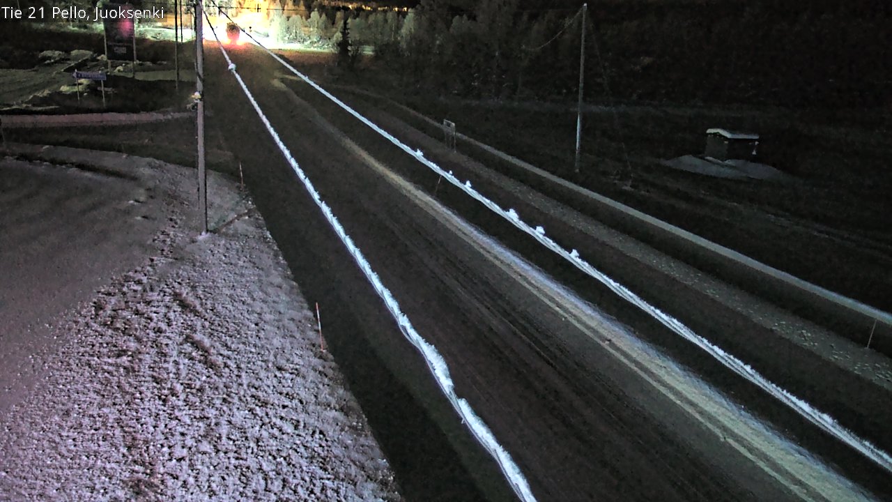 Weather Camera Image Road 21 Pello Juoksenki, Pello, Lappi