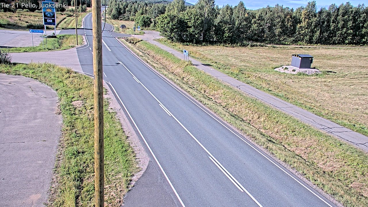 Weather Camera Image Road 21 Pello Juoksenki, Pello, Lappi