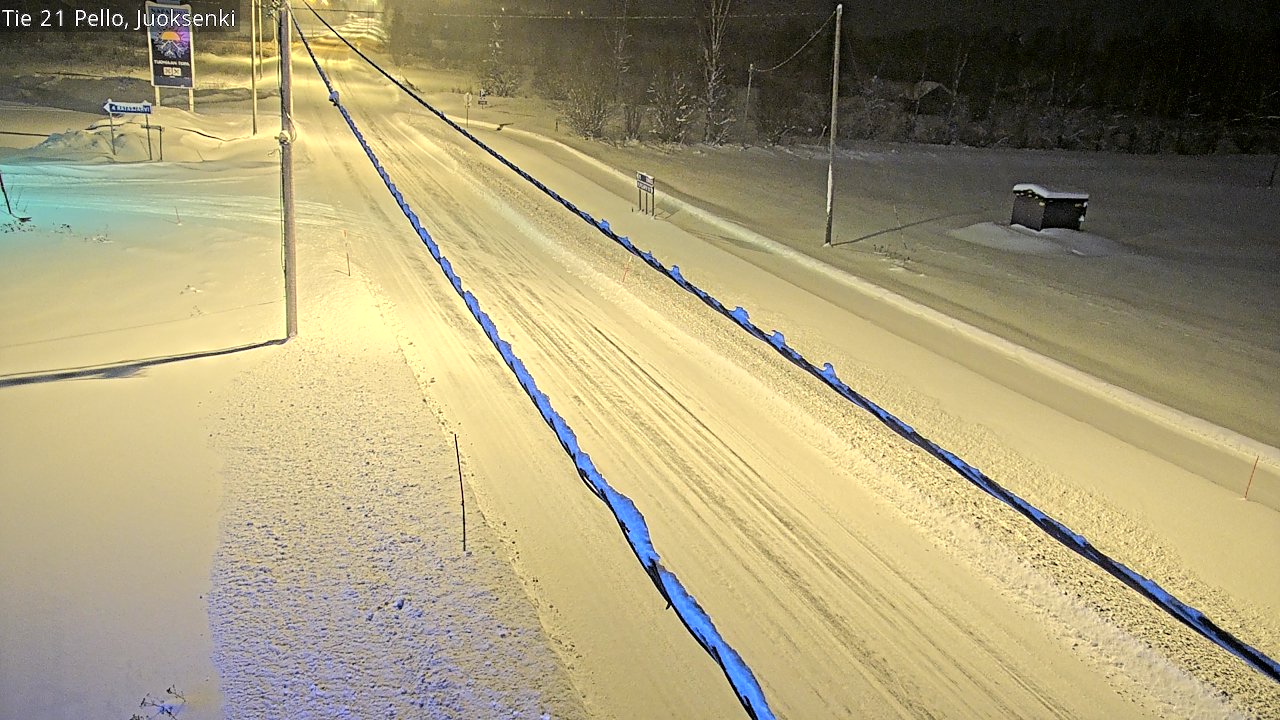 Kelikamerat Kuva Tie 21 Pello Juoksenki, Pello, Lappi