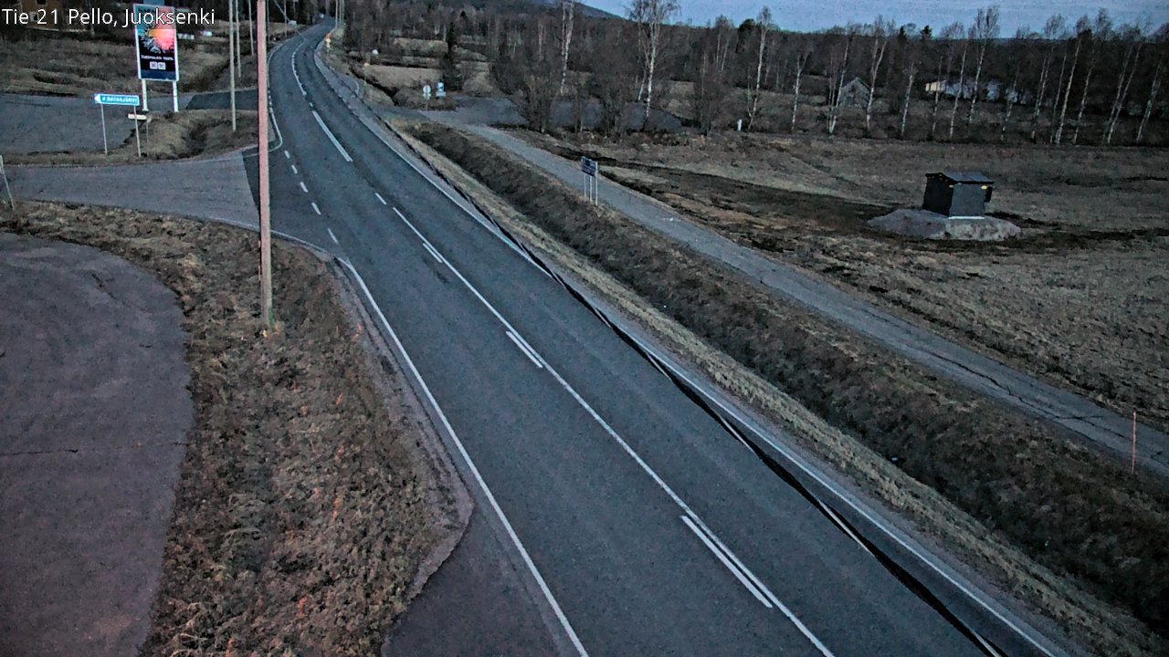 Kelikamerat Kuva Tie 21 Pello Juoksenki, Pello, Lappi