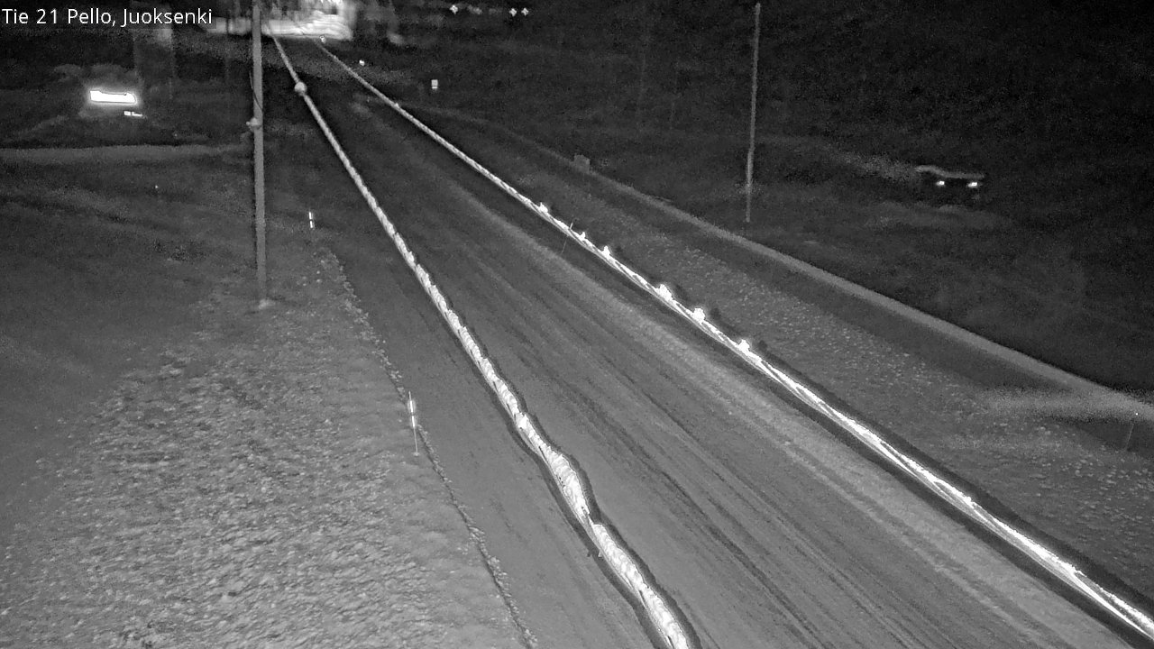 Weather Camera Image Road 21 Pello Juoksenki, Pello, Lappi