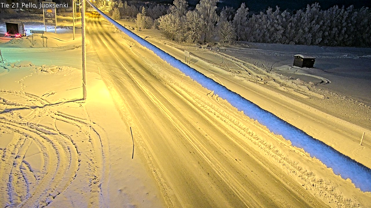 Kelikamerat Kuva Tie 21 Pello Juoksenki, Pello, Lappi