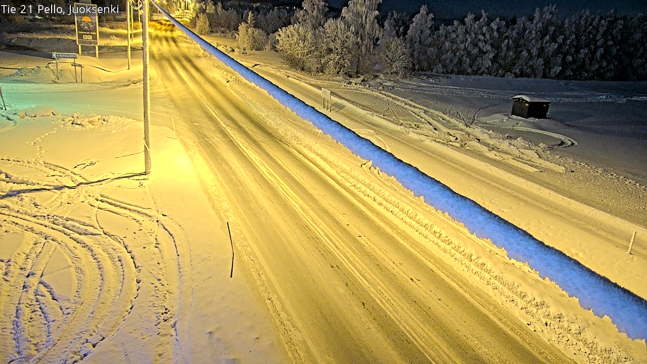 Kelikamerat Kuva Tie 21 Pello Juoksenki, Pello, Lappi