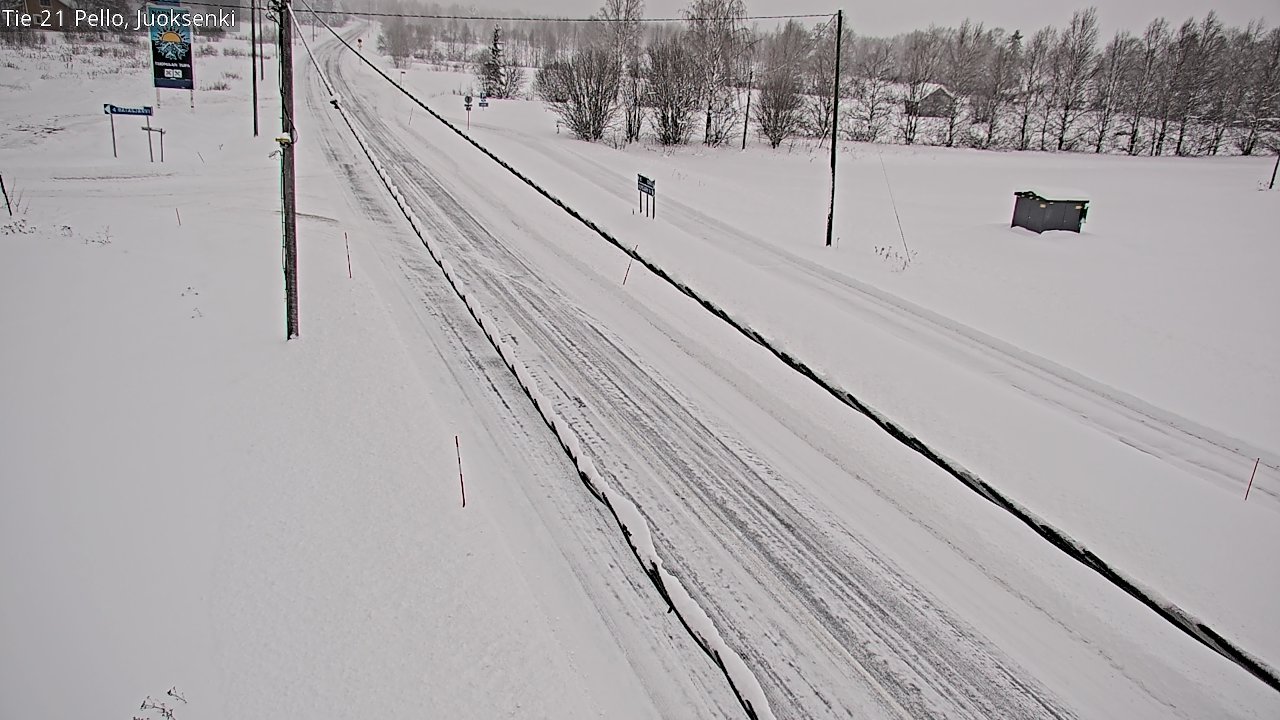Kelikamerat Kuva Tie 21 Pello Juoksenki, Pello, Lappi