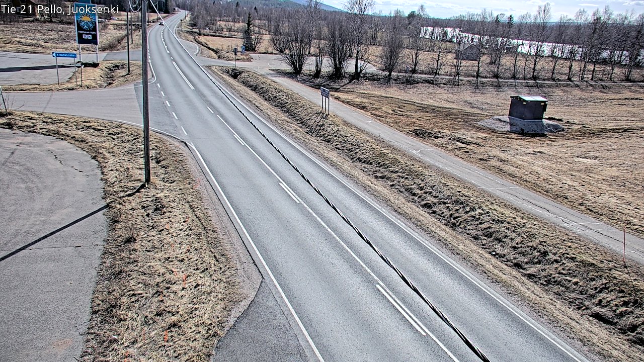 Weather Camera Image Väg 21 Pello Juoksenki, Pello, Lappi