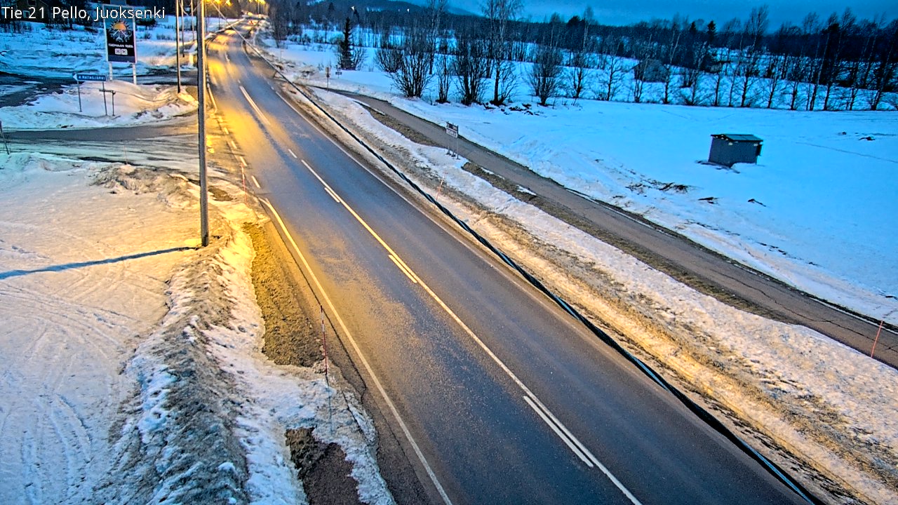 Kelikamerat Kuva Tie 21 Pello Juoksenki, Pello, Lappi