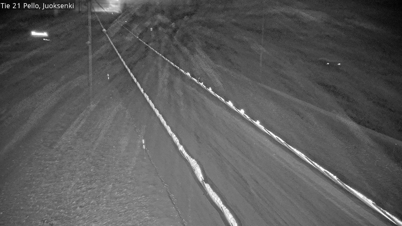 Weather Camera Image Road 21 Pello Juoksenki, Pello, Lappi