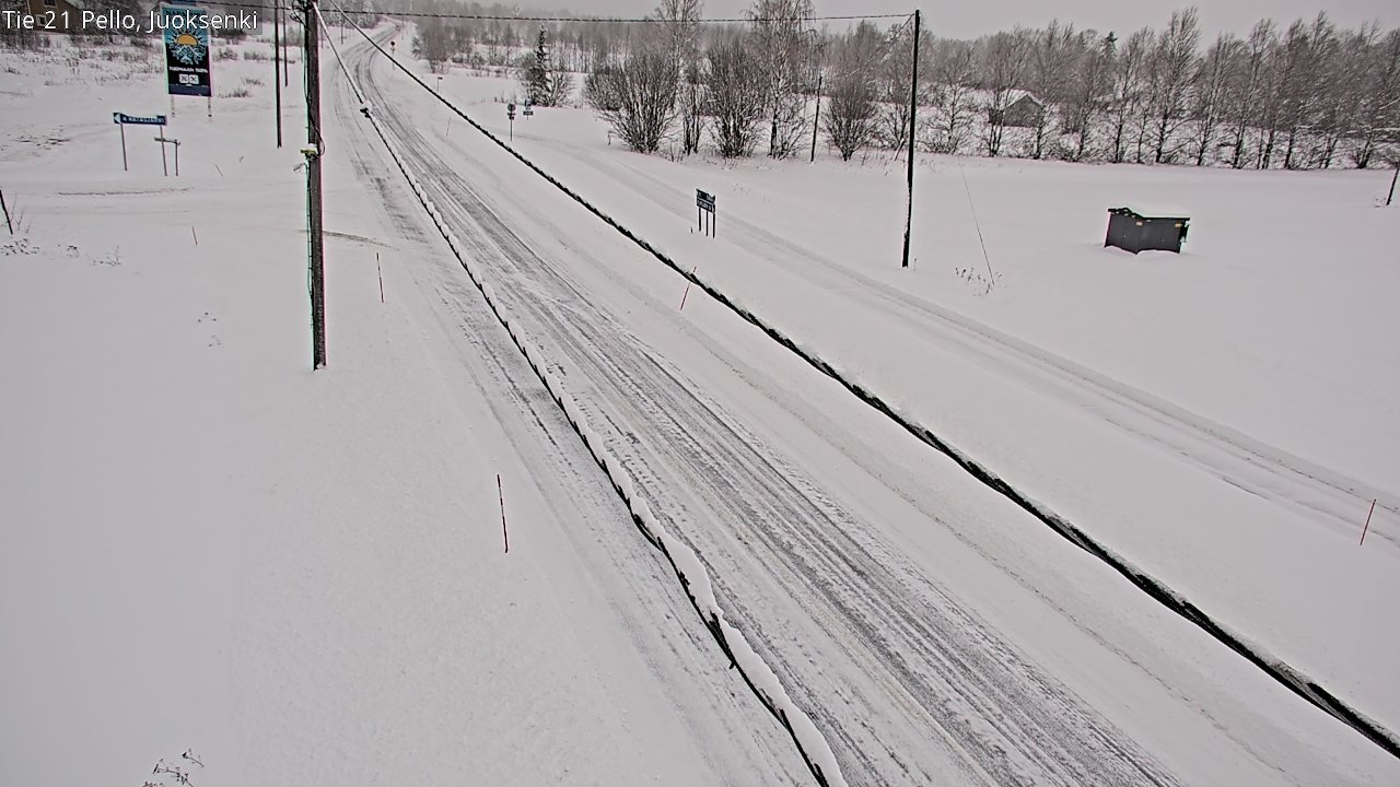 Kelikamerat Kuva Tie 21 Pello Juoksenki, Pello, Lappi