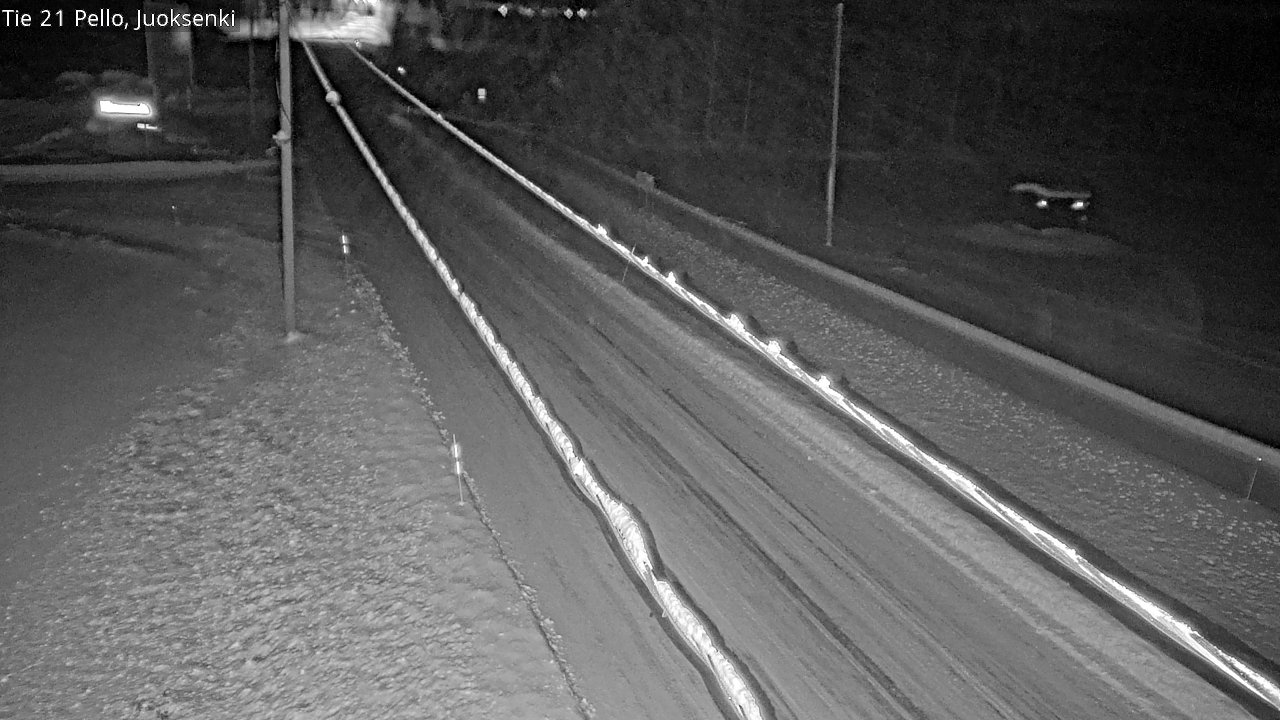 Weather Camera Image Road 21 Pello Juoksenki, Pello, Lappi
