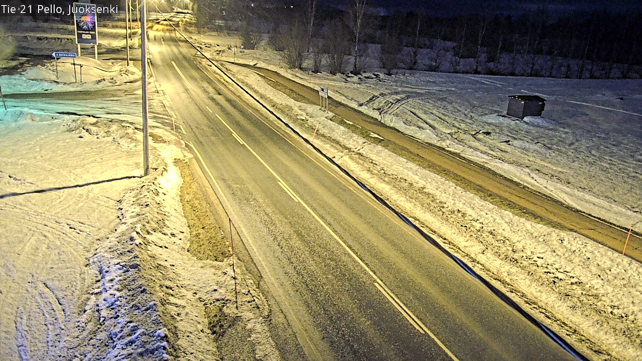 Kelikamerat Kuva Tie 21 Pello Juoksenki, Pello, Lappi