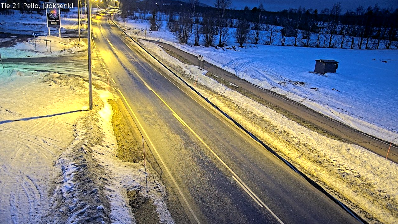 Kelikamerat Kuva Tie 21 Pello Juoksenki, Pello, Lappi