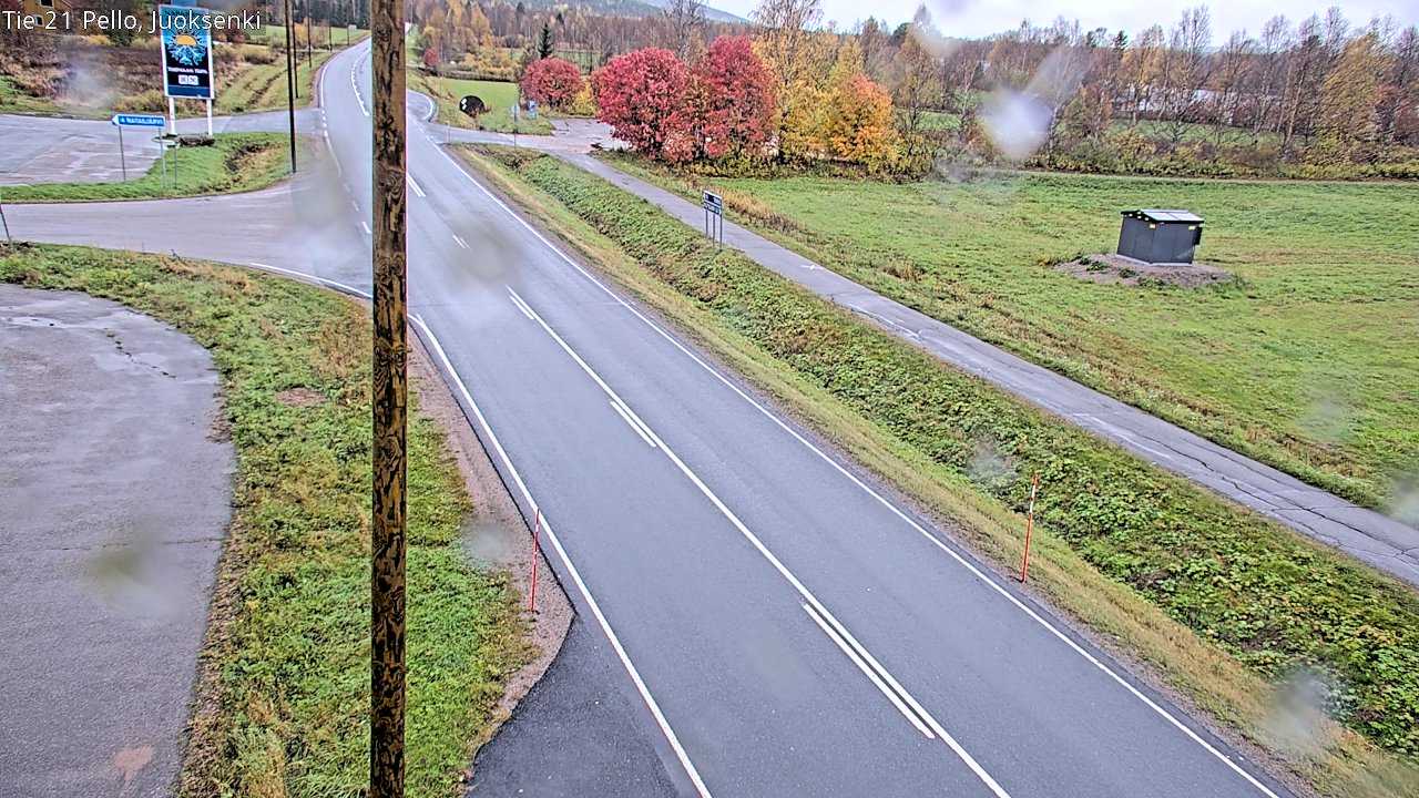 Weather Camera Image Road 21 Pello Juoksenki, Pello, Lappi