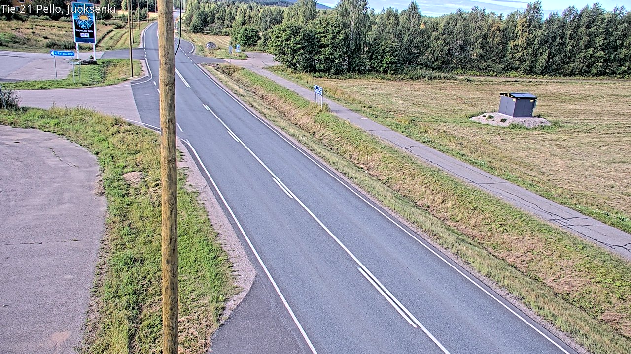 Weather Camera Image Road 21 Pello Juoksenki, Pello, Lappi