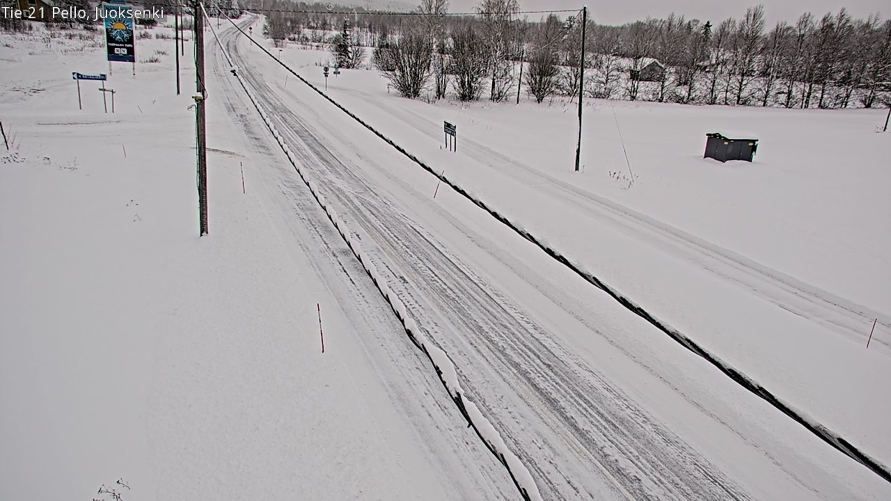 Kelikamerat Kuva Tie 21 Pello Juoksenki, Pello, Lappi